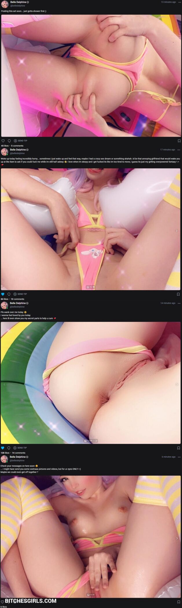 Belle Delphine nude onlyfans leaked porn videos