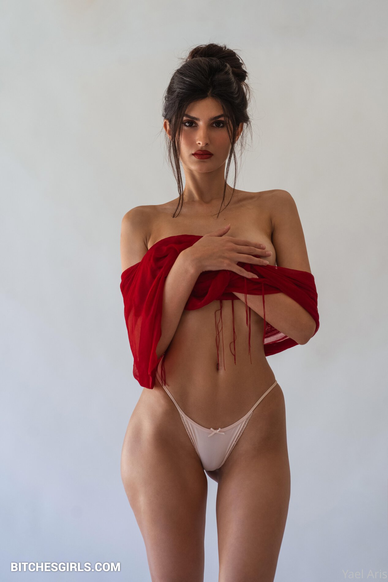 Yael Cohen Aris Topless Red Lingerie Tease Video Leaked